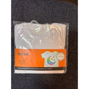 Cricut Baby Bodysuit Blank, 6-9 months, perfect for vinyl or sublimation crafts